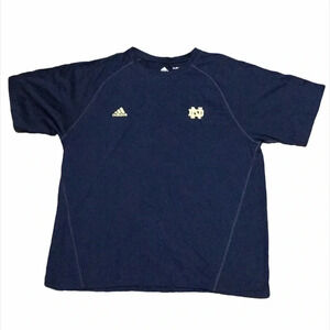 Adidas Men’s Navy & Gold Norte Dame Tee